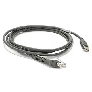 Cable - Shielded USB: Series A Connector, 7ft. (2.1m), Straight