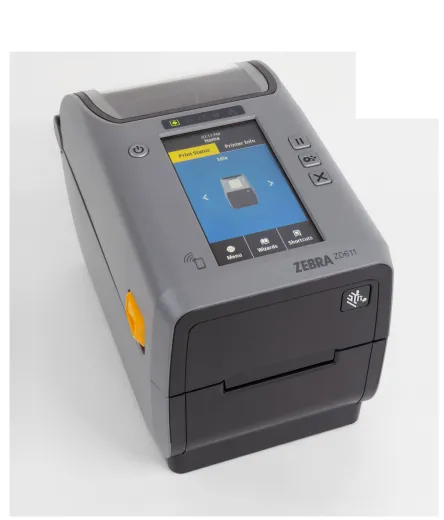 Thermal Transfer Printer (74M) ZD611, Color Touch LCD; 203 dpi, USB, USB Host, Ethernet, 802.11ac, BT4, USA/Canada, US Cord, Swiss Font, EZPL