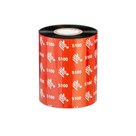 Resin Ribbon, 220mmx450m (8.66inx1476ft), 5100; Premium, 25mm (1in) core, 6/box