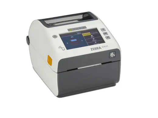 Direct Thermal Printer ZD621; Healthcare, Color Touch LCD; 203 dpi, USB, USB Host, Ethernet, Serial, BTLE5, US Cord, Swiss Font, EZPL
