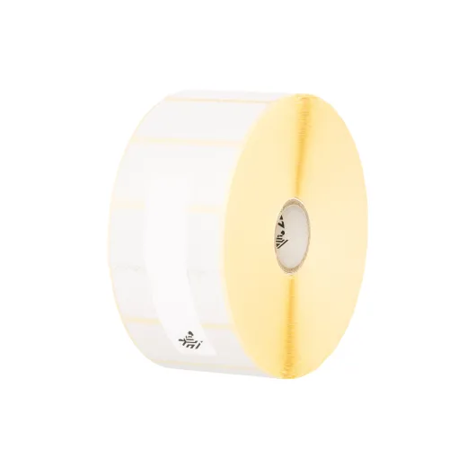Label, Polyester, 0.7031x0.375in (17.9x9.5mm) 4 Across, TT, Z-Ultimate 2000T White, Value Coated, Permanent Adhesive, 3in (76.2mm) core, 10000/roll, 1/box, Plain