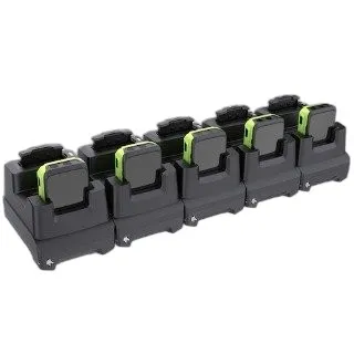 WS50 Wrist 5-Slot Ethernet Cradle, Enables Charging of 5 WS50 Wrist Terminals and 5 800mAh Spare Batteries. Requires PWR-BGA12V108W0WW, DC Line Cord CBL-DC-382A1-01 and 3-wire Grounded Country Specific AC Line Cord, Sold Separately