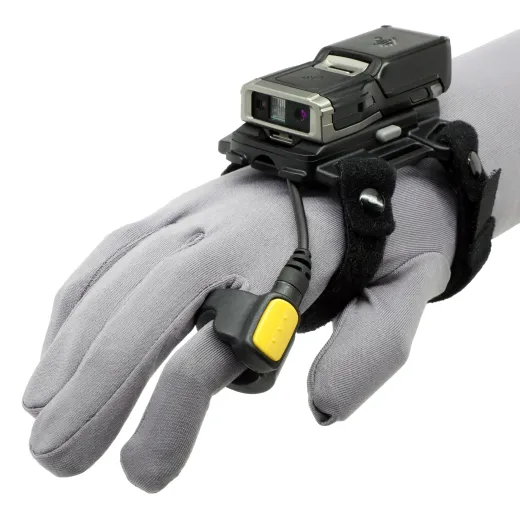 RS6100 Wearable Scanner, SE55, Standard Battery, Enterprise Hand Mount, 0°C to 50°C Operation, Worldwide, Includes Mounting Frame and Trigger, Requires Purchase of Hand Wrap