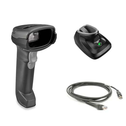 DS2278-SR BLACK PRESENTATION CRADLE USB KIT: DS2278-SR00007ZZWW SCANNER, CBA-U21-S07ZBR SHIELDED USB CABLE, CR2278-PC10004WW CRADLE