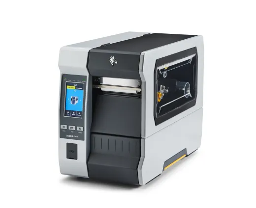 TT Printer ZT610; 4, 203 dpi, US Cord, Serial, USB, Gigabit Ethernet, Bluetooth 4.1, USB Host, Tear, RFID UHF Encoder:Global (ROW), Color Touch, ZPL