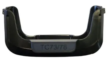 One black cradle cup shim that can be used to replace lost or damaged shims, or to swap legacy TC7x cradle cups for TC73/TC78 cups, that will also require SKU# CRDCUP-NGTC7-01