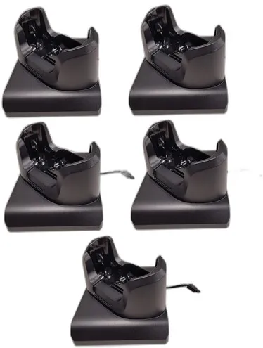 Set of five charge-only replacement cradle cup for TC501 devices WITHOUT a protective boot. Includes a user-swappable cup, screw to attach cup to base and five pre-installed shims (SHIM-CRD-TC5A).