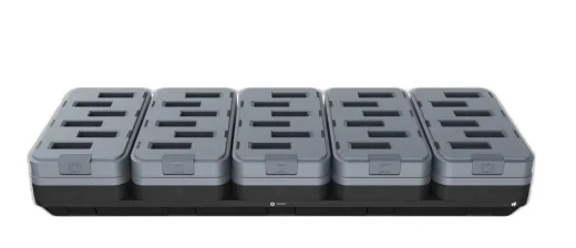 WS101 30-Slot Spare Battery Charger, Allows Charging of 30 Spare Batteries. Power Supply (PWR-BGA12V150W1WW) and Country Specific AC Line Cord are all sold separately.
