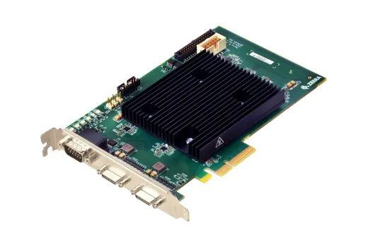 Rapixo CL dual-Base/single-Medium/single-Full Camera Link® PCIe® 2.1 x4 value frame grabber with 512MB and HDR26 (mini CL) connectors.