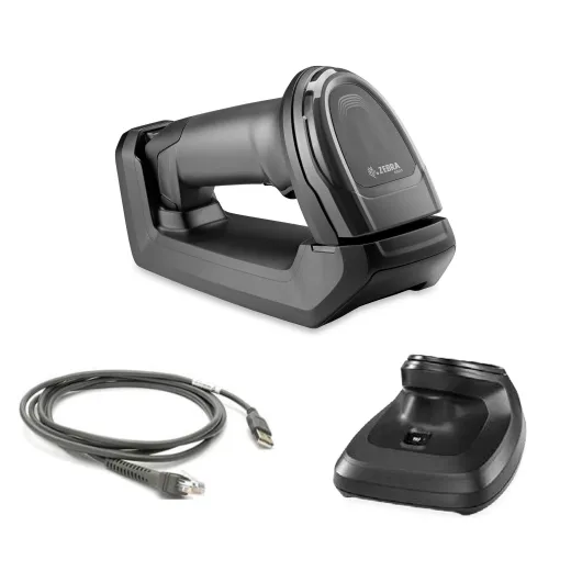 DS8178-SR7U2100PFW - DS8178-SR BLACK FIPS PRESENTATION CRADLE USB KIT: DS8178-SR0F007ZZWW SCANNER, CBA-U21-S07ZBR SHIELDED USB CABLE, CR8178-PC100F4WW CRADLE