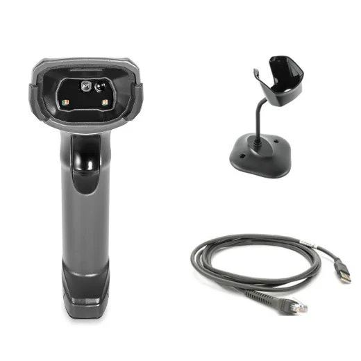 DS8108-SR7U2100SGW - DS8108-SR Black (with Stand) USB KIT: DS8108-SR00007ZZWW Scanner, CBA-U21-S07ZBR Shielded USB Cable, 20-71043-04R Stand