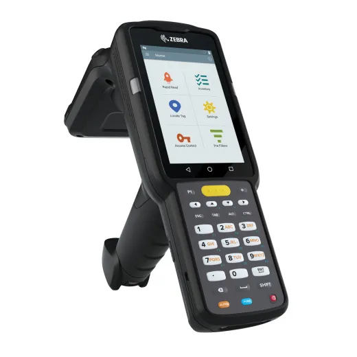 MC333U-GJ4EG4US - MC3330XR UHF RFID Gun, Circular Antenna, 802.11 A/B/G/N/AC, SE4770 2D Imager, 47 Key, Extended Capacity Battery, GMS, 4GB RAM / 32GB ROM, FCC Bands