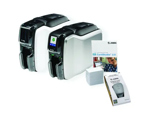 Printer ZC100, Single Sided, US Cord, USB Only, Windows Driver, CardStudio 2.0 (Standard) application,200 PVC cards, YMCKO ribbon (200 images)