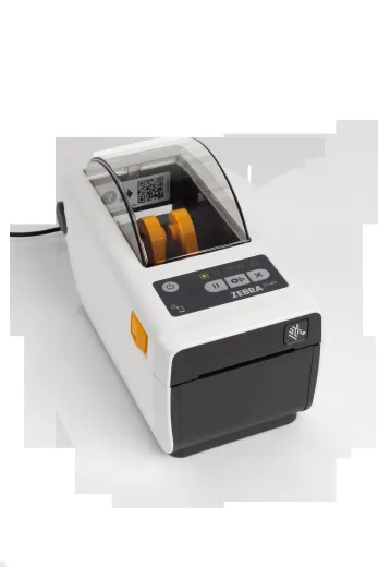 Direct Thermal Printer ZD411, Healthcare; 203 dpi, USB, USB Host, Ethernet, BTLE5, Cutter, US Cord, Swiss Font, EZPL