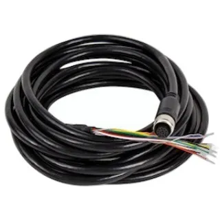 Cable, Power 5M, 12 PIN M12 To Flying Leads, Standard Flex