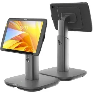 ET4X Presentation Stand for 10” Tablet. Requires Battery Cover (landscape or portrait).If powered without Connect Hub, requires DC Line Cord CBL-DC-388A2-01, Power Supply PWR-BGA12V50W0WWand Country Specific Grounded AC Line Cord, sold separatelyIf powered through Connect Hub requires Charge and Communication “Y” cable CBL-ET4X-SCHCAB-01 sold separately