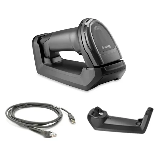 DS8178-SR7U2100SFW - DS8178-SR BLACK FIPS STANDARD CRADLE USB KIT: DS8178-SR0F007ZZWW SCANNER, CBA-U21-S07ZBR SHIELDED USB CABLE, CR8178-SC100F4WW CRADLE