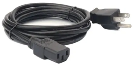 AC line cord, grounded, 7.5 feet or 2.3 meters, 3-prong. Associated countries: Canada, Mexico, United States.