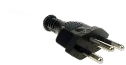 AC line cord, grounded, 6 feet or 1.8 meters, 3-prong. Associated country: Brazil.