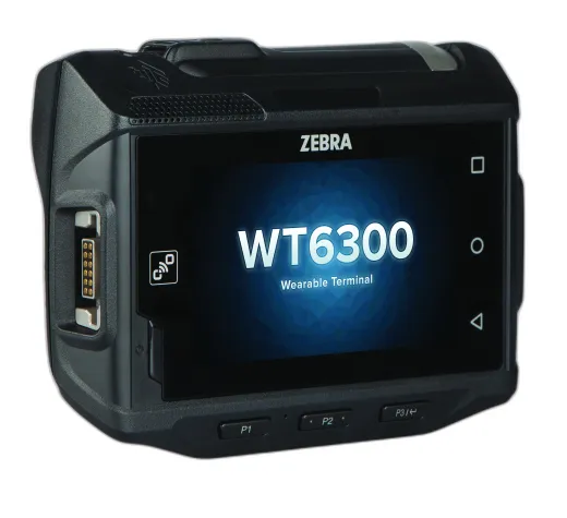 WT6300 Wearable Terminal, Touch Display, Extended Battery (5000mAh), 3GB RAM/32GB Flash, Android 10 GMS, English, Rest of World.  Mounts must be ordered separately