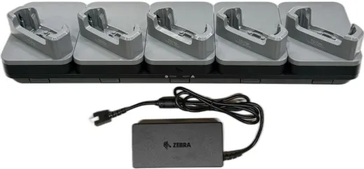 KIT: Ethernet / USB Communication ShareCradle to charge up to five TC701 devices. Includes power supply (PWR-BGA12V150W1WW). Sold Separately: Country-specific AC line cord.
