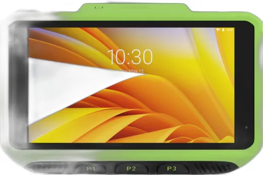 WT6400 Wearable Terminal, Touch Display, Extended Battery (5000mAh), 6GB RAM/64GB Flash, 13MP Side Camera, Rugged Connectors, Rest of World. Operating temp -30C/-22F to 50C/122F. Mounts must be ordered separately.