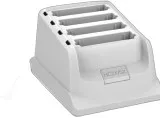 HC20/HC50 Healthcare user swappable spare white battery cup to charge 4 HC20/50 Li-ion batteries. This cup must be placed in the same slot as previous TC2X spare battery charging cup.