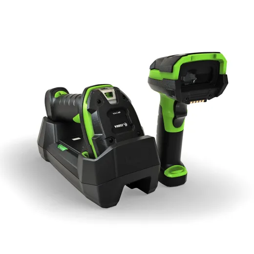 LI3608: Rugged, Linear Imager, Extended Range, Corded, Industrial Green, Vibration