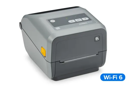 Thermal Transfer Cartridge Printer ZD421; 203 dpi, USB, USB Host, Modular Connectivity Slot, 802.11ax, BT5.3, USA/Canada, US Cord, Swiss Font, EZPL