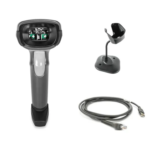 DS2208-SR7U2100SGW - DS2208-SR BLACK (WITH STAND) USB KIT: DS2208-SR00007ZZWW SCANNER, CBA-U21-S07ZBR SHIELDED USB CABLE, 20-71043-04R STAND