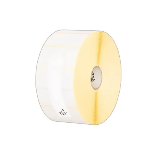 Label, Polyester, 1x0.5in (25.4x12.7mm); 3 Across, TT, Z-Ultimate 2000T White, Value Coated, Permanent Adhesive, 1in (25.4mm) core, 5001/roll, 1/box, Plain