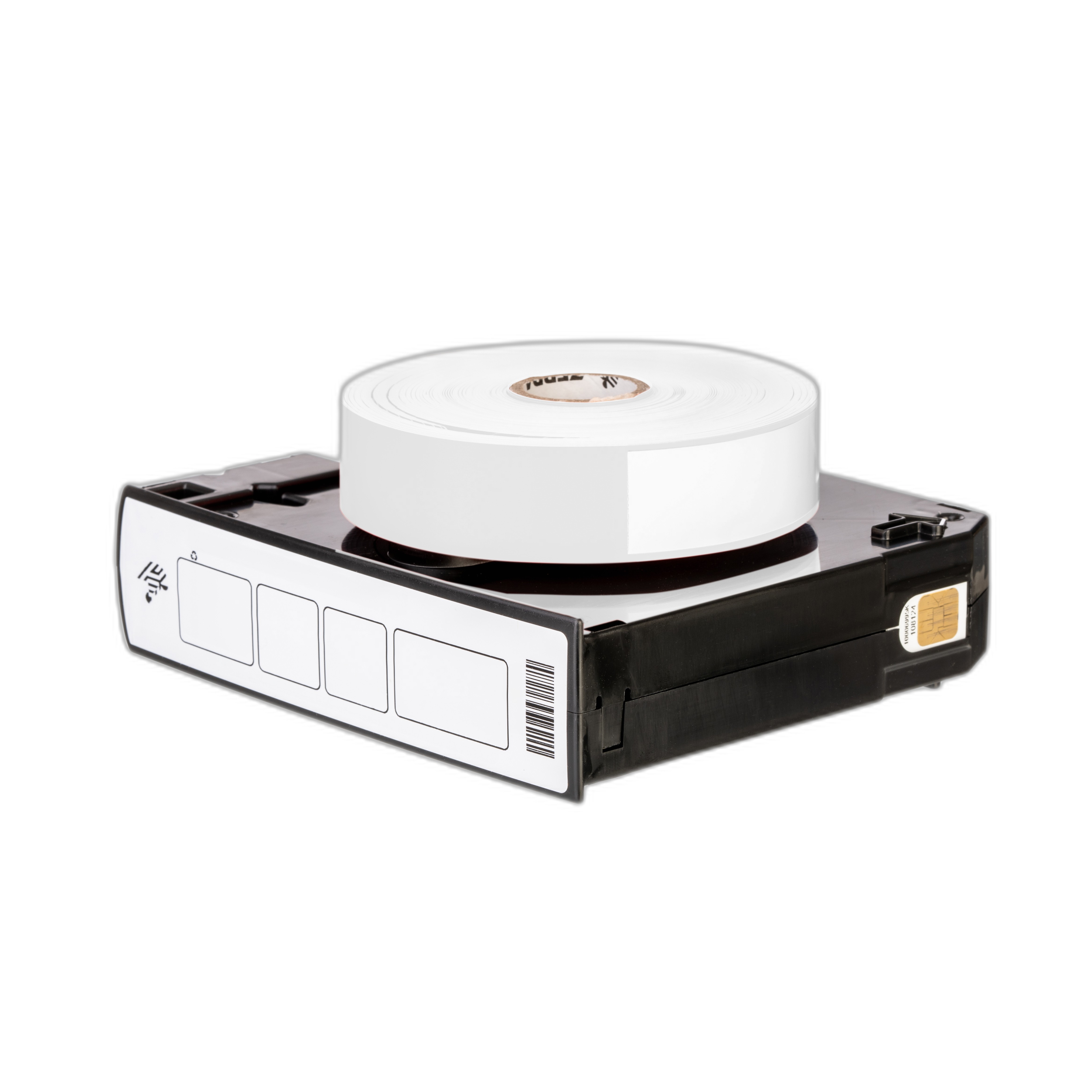 Zebra white PVC cards, 30 mil low coercivity magnetic stripe (500 cards)