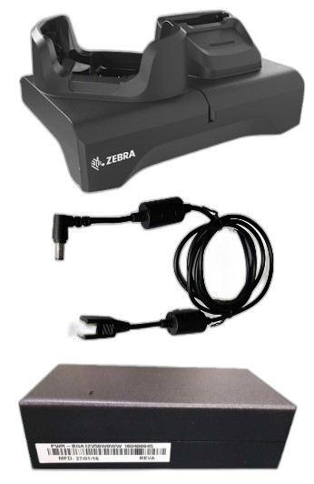 Single-slot and spare battery charging cradle kit with USB communication / Ethernet capability for TC73 / TC78. Includes power supply (PWR-BGA12V50W0WW), DC cable (CBL-DC-388A1-01) and shims (SHIM-CRD-NGTC7). Country-specific AC cable is sold separately.&nbsp;