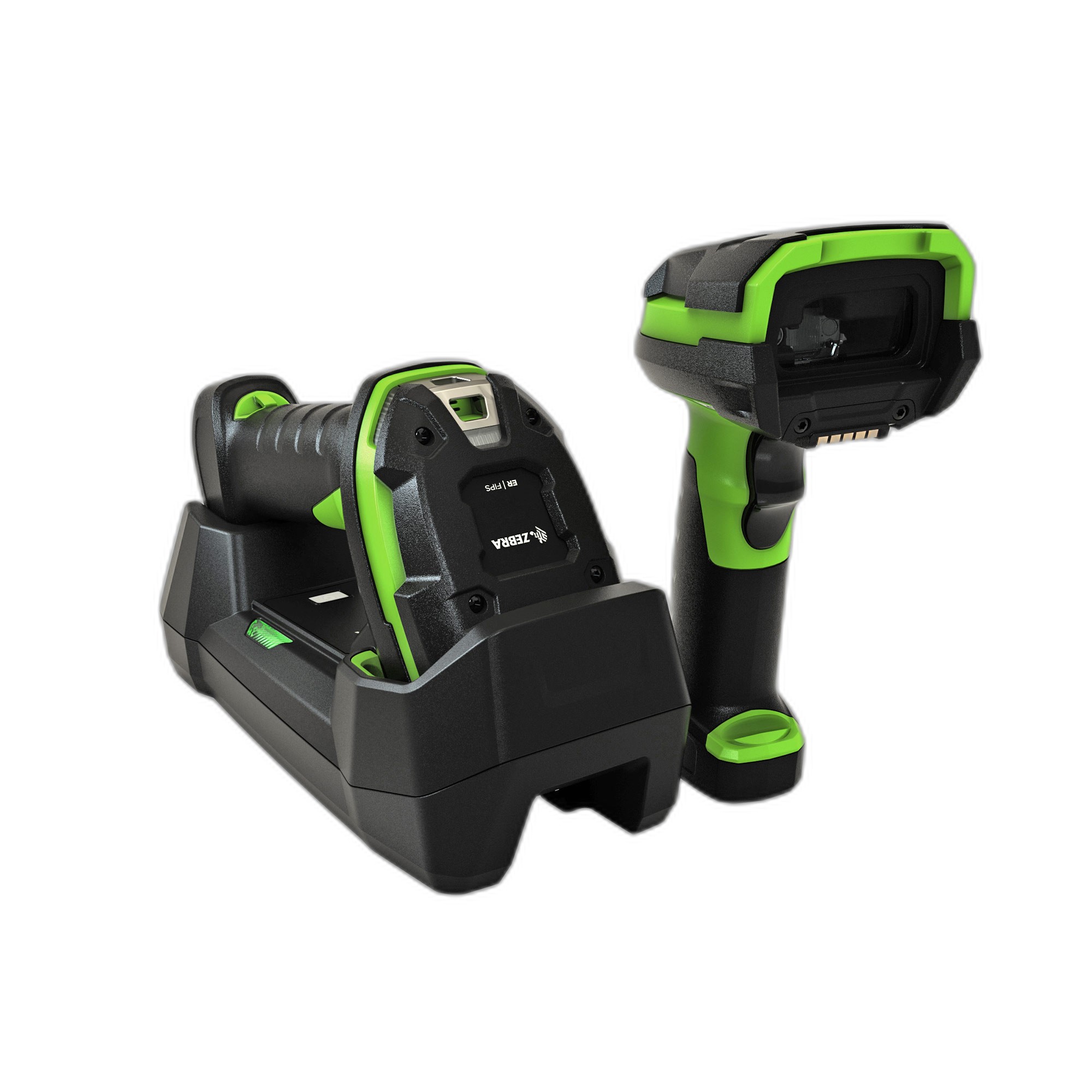 LI3678: RUGGED, LINEAR IMAGER, EXTENDED RANGE, CORDLESS, FIPS, INDUSTRIAL GREEN, VIBRATION