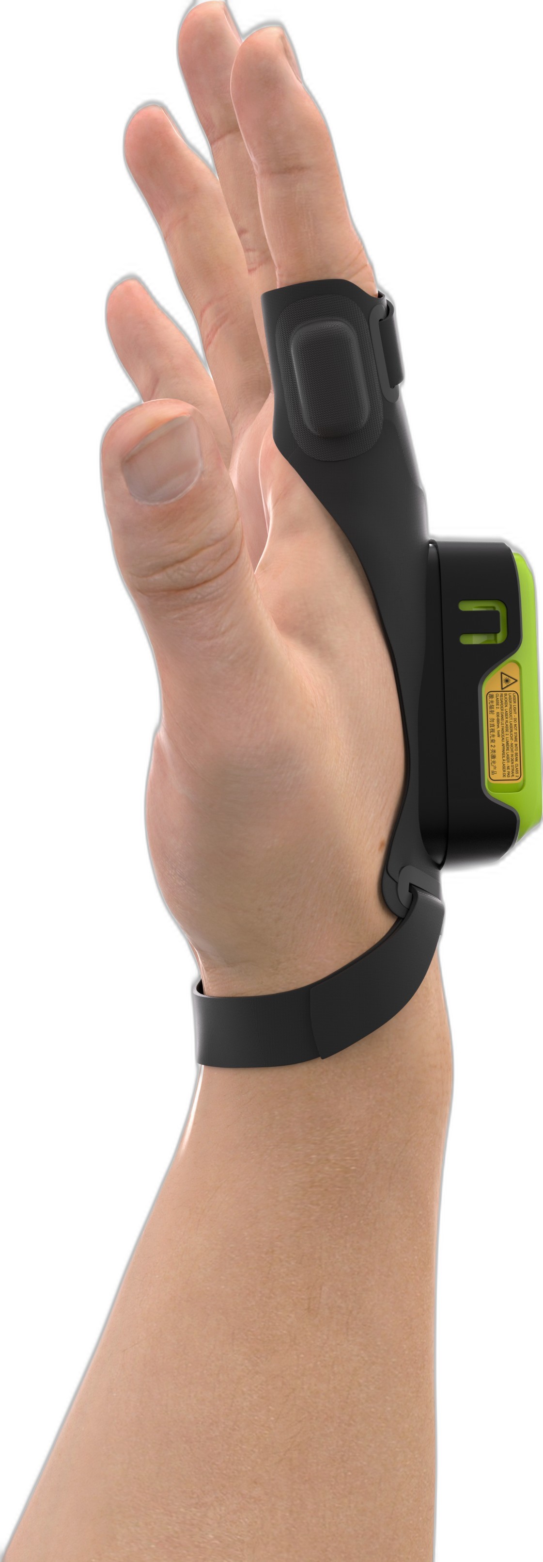 RS2100 Wearable Scanner, SE4770 2D Imager, Integrated Battery, Worldwide.  Hand Mount With Embedded Trigger Must Be Ordered Separately: SG-RS2X-HMTRA-01 (Right Hand) or SG-RS2X-HMTLA-01 (Left Hand).