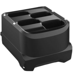 SAC-MC93-4SCHG-01 - Four-slot spare battery charger with fast-charging for MC9300 / MC9400 / MC9450 batteries. Power supply (PWR-BGA12V50W0WW), DC cable (CBL-DC-388A1-01), and country-specific AC cable are all sold separately.