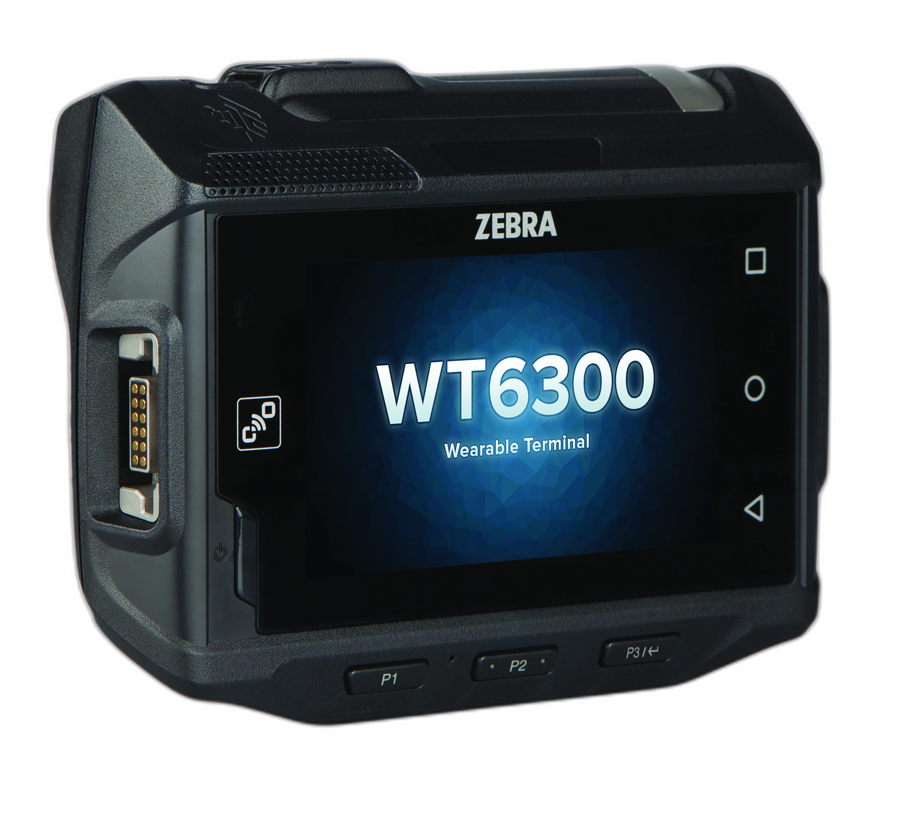 WT6300 Wearable Terminal, Touch Display, Extended Battery (5000mAh), 3GB RAM/32GB Flash, Android 10 GMS, English, Rest of World.  Mounts must be ordered separately