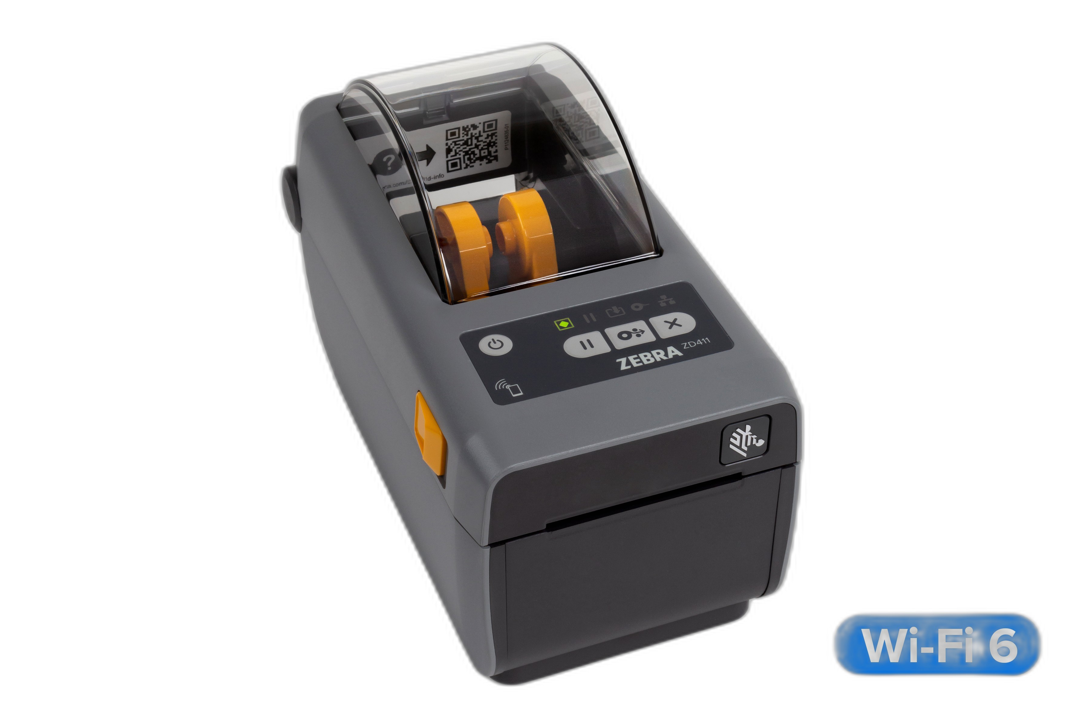 Direct Thermal Printer ZD411; 203 dpi, USB, USB Host, Modular Connectivity Slot, 802.11ax, BT5.3, USA/Canada, US Cord, Swiss Font, EZPL