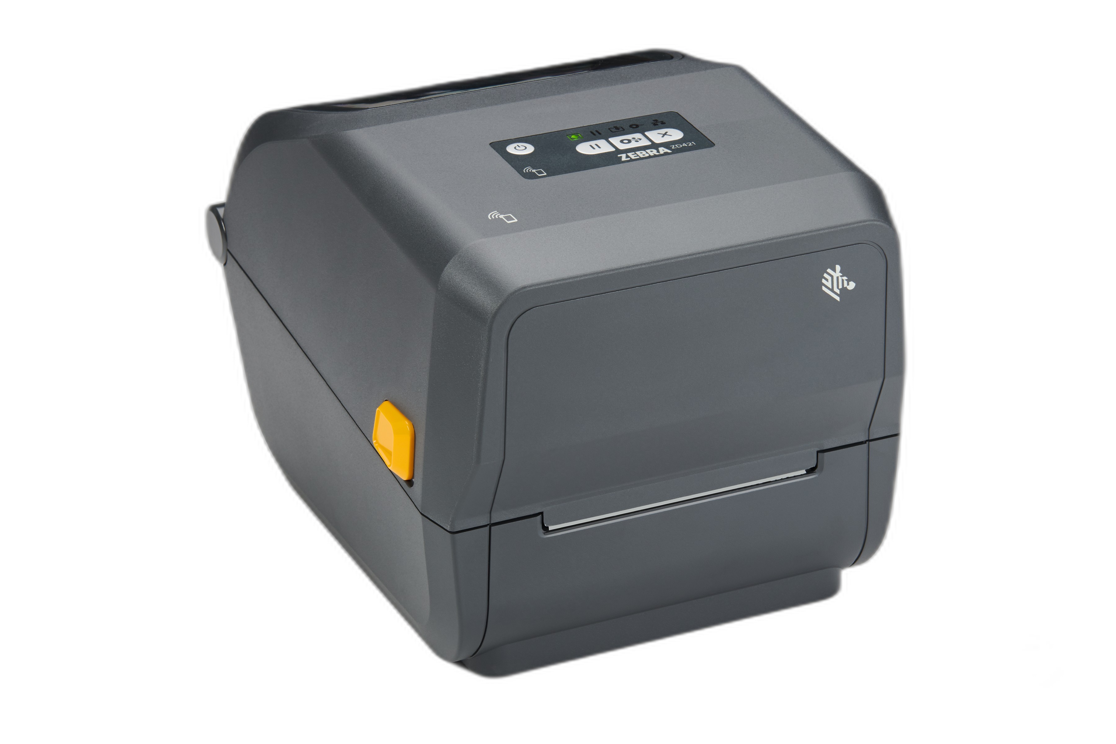 Thermal Transfer Printer (74/300M) ZD421; 203 dpi, USB, USB Host, Modular Connectivity Slot, 802.11ax, BT5.3, ROW, US Cord, Swiss Font, EZPL