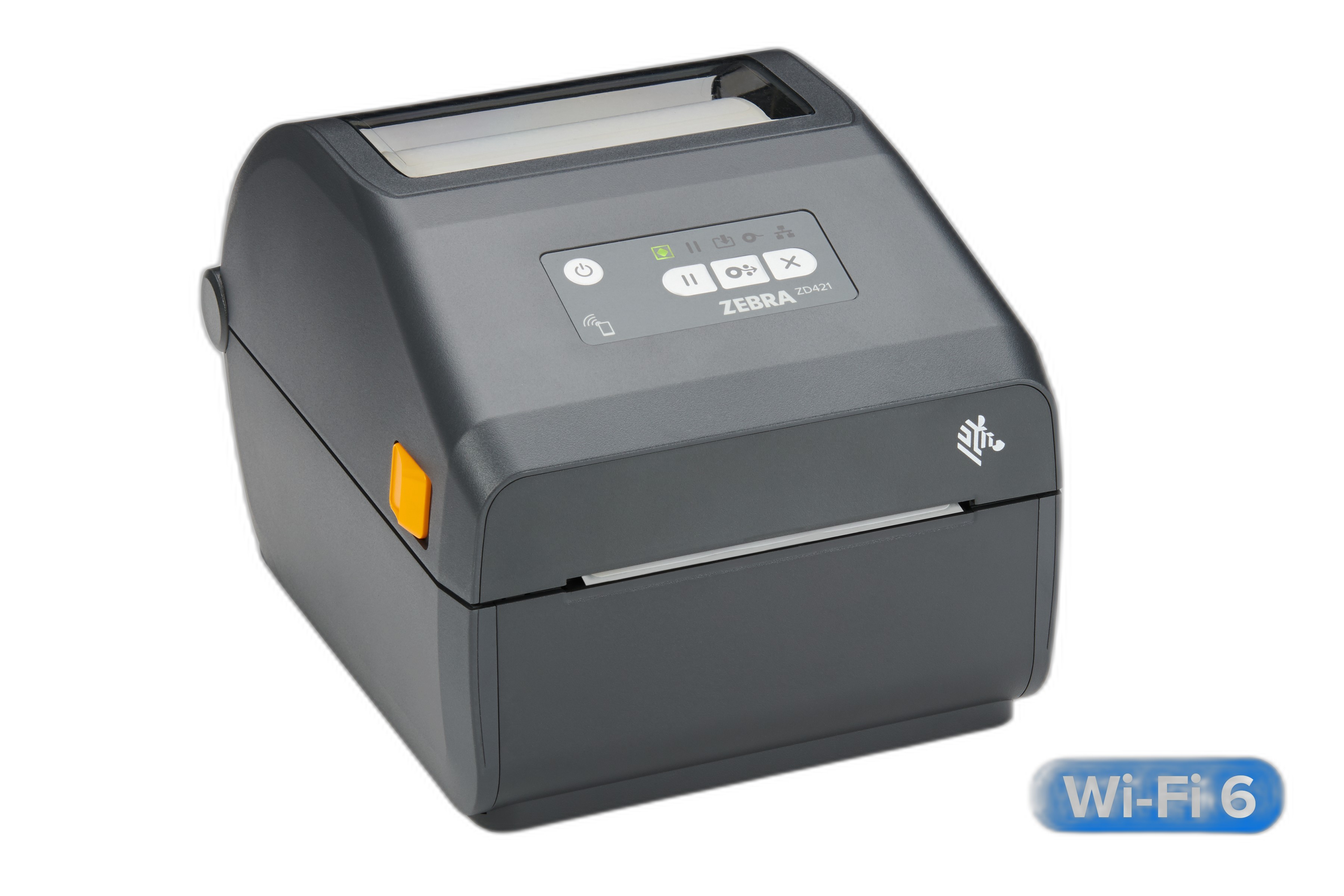 Direct Thermal Printer ZD421; 203 dpi, USB, USB Host, Modular Connectivity Slot, 802.11ax, BT5.3, USA/Canada, US Cord, Swiss Font, EZPL