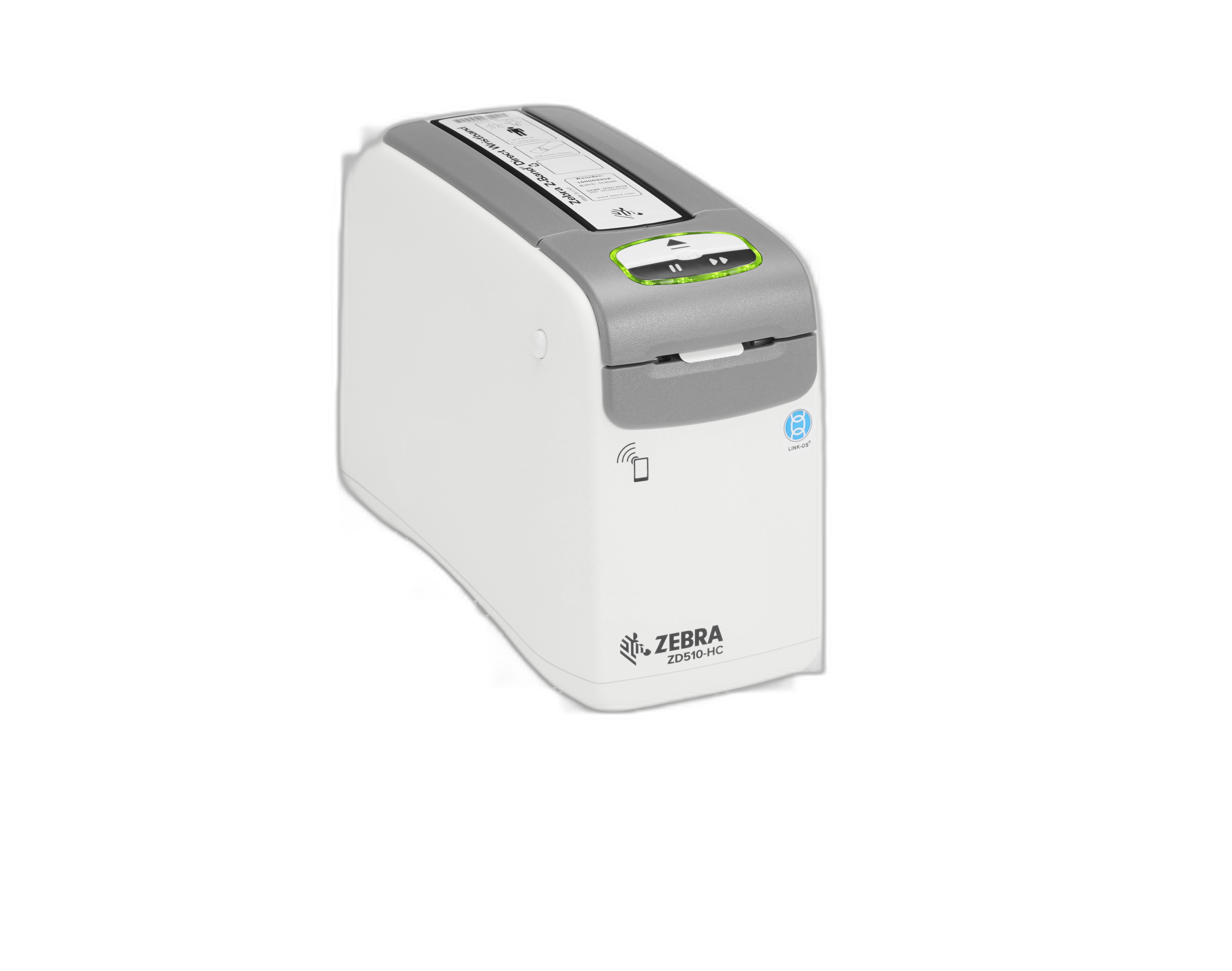 DT Printer ZD510 Wristband; ZPL II, XML, 300 dpi, US Cord, USB, USB Host, Ethernet, BTLE