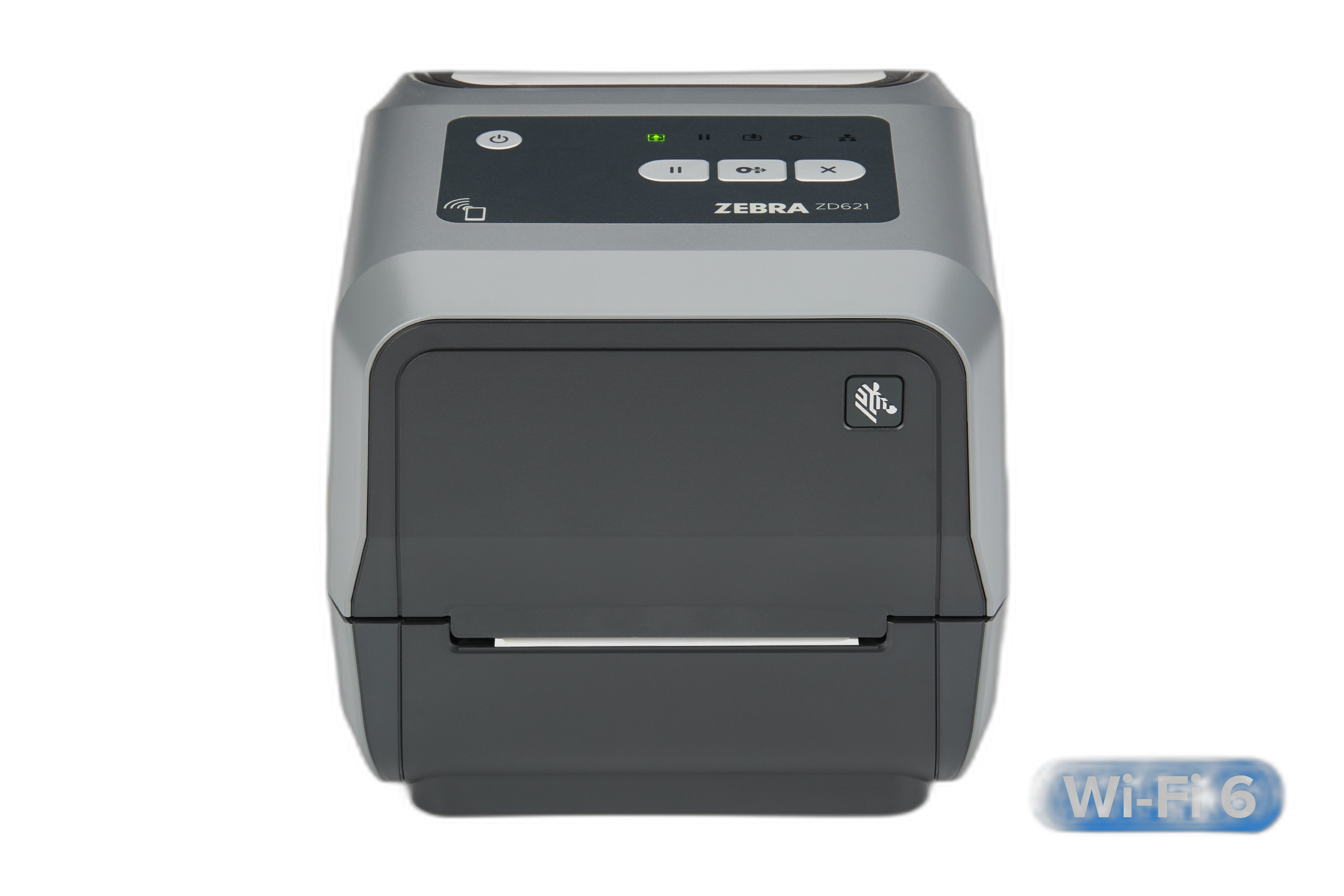 Thermal Transfer Printer (74/300M) ZD621; 203 dpi, USB, USB Host, Ethernet, Serial, 802.11ax, BT5.3, USA/Canada, US Cord, Swiss Font, EZPL