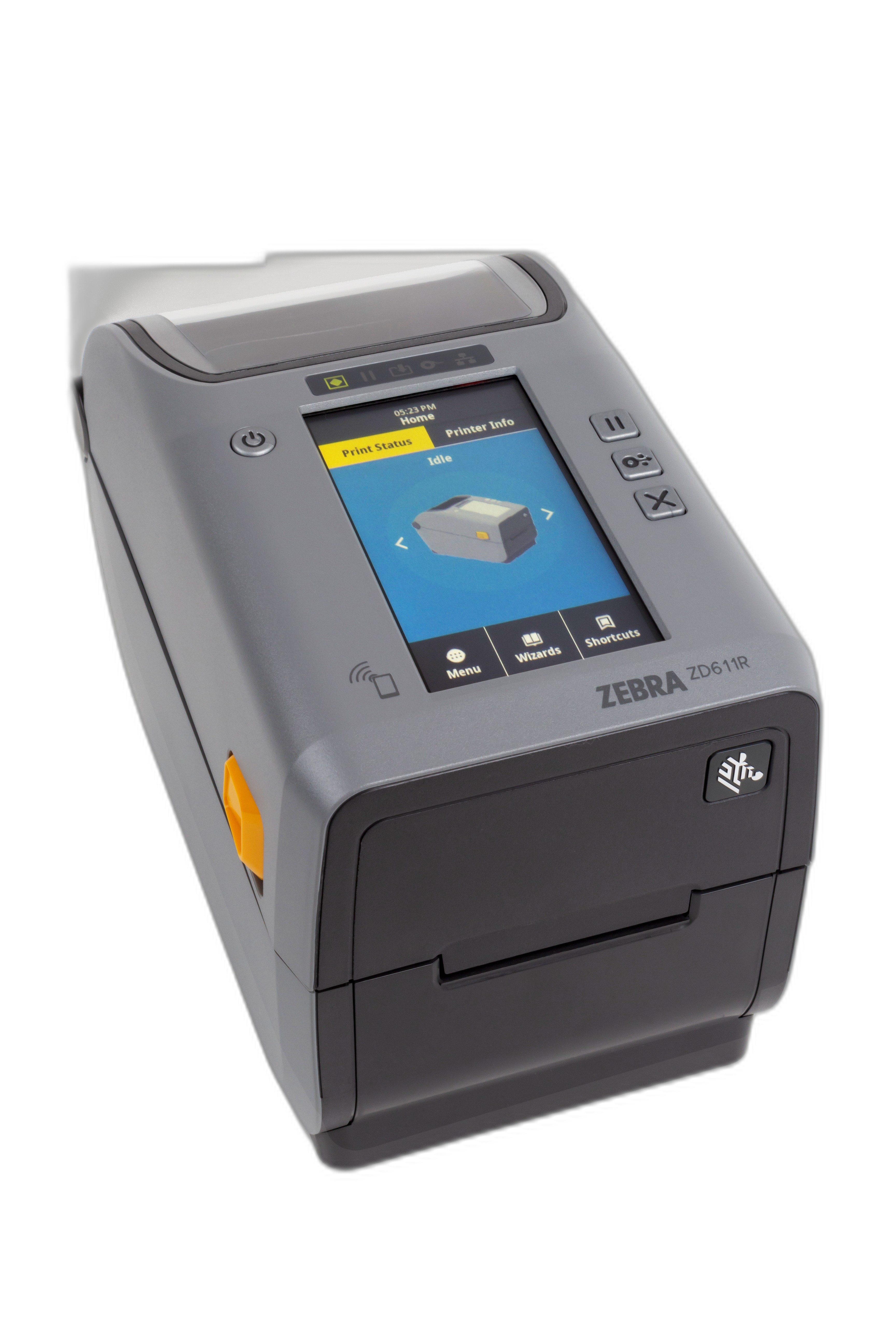 Thermal Transfer Printer (74M) ZD611R, Color Touch LCD; 203 dpi, USB, USB Host, Ethernet, BTLE5, USA/Canada, RFID - UHF, US Cord, Swiss Font, EZPL