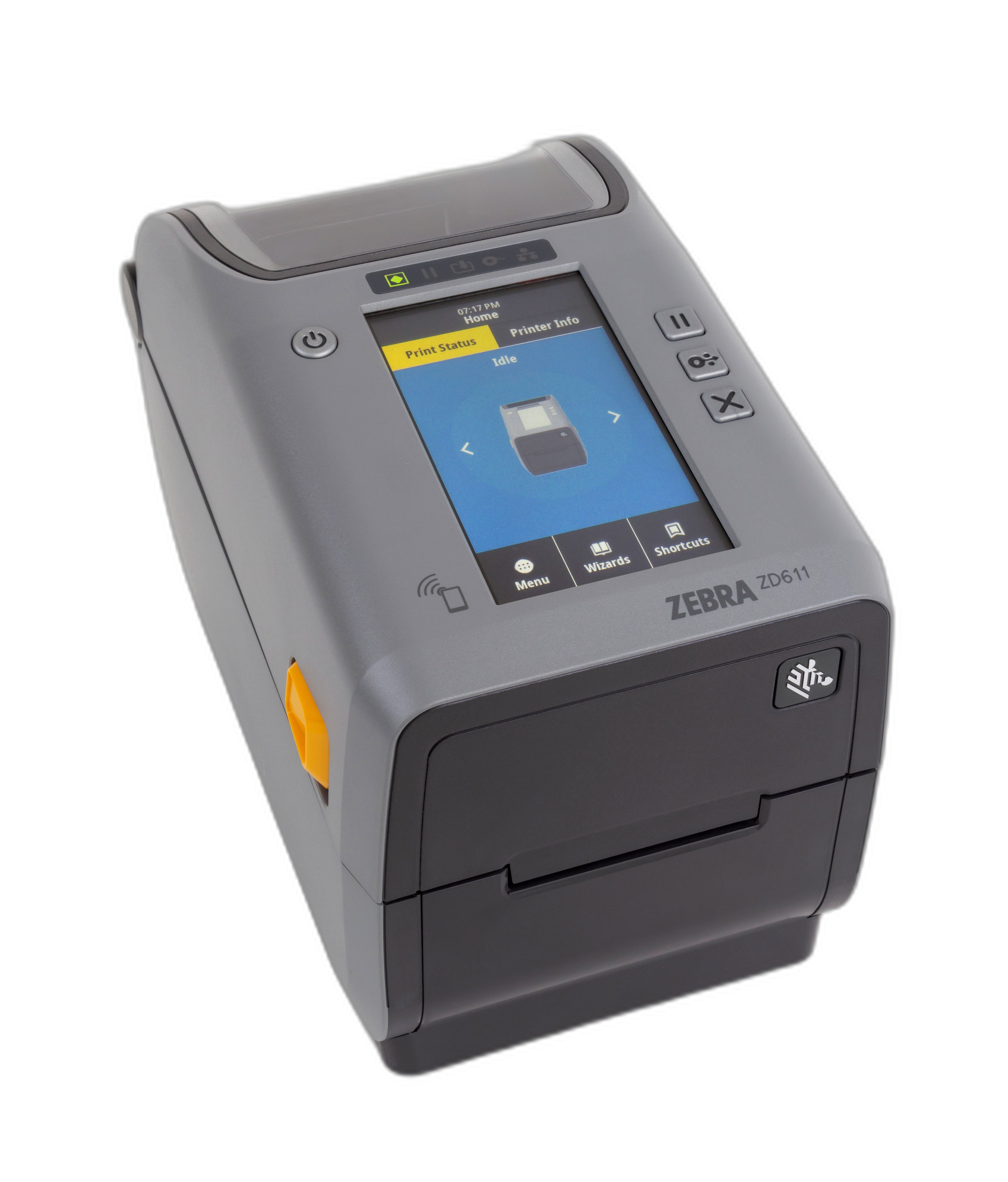 ZD6A123-T01B02EZ - Thermal Transfer Printer (74M) ZD611, Color Touch LCD; 300 dpi, USB, USB Host, Ethernet, 802.11ac, BT4, All Countries Except USA, Canada and Japan, US Cord, Swiss Font, EZPL