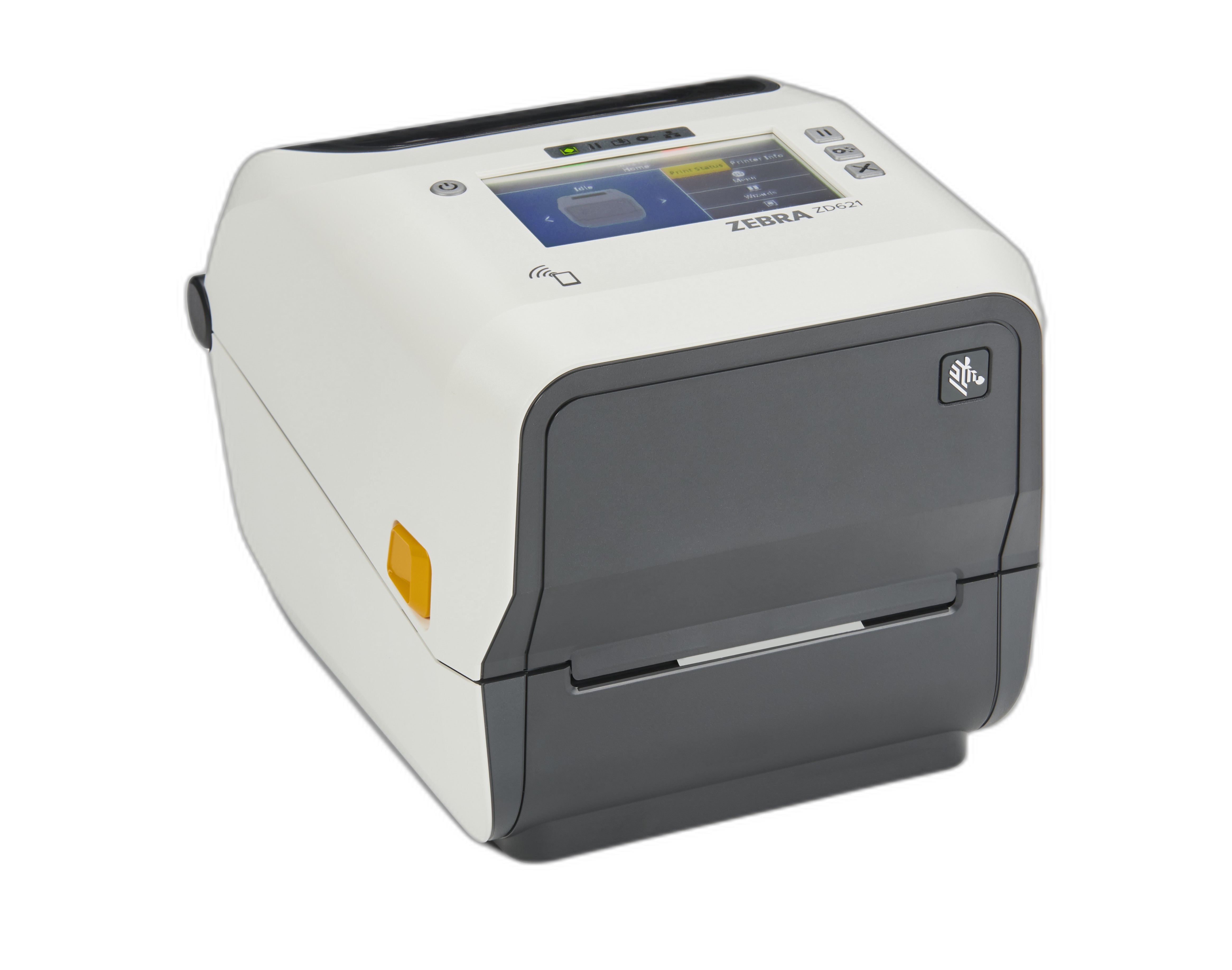 Thermal Transfer Printer (74/300M) ZD621, Healthcare, Color Touch LCD; 203 dpi, USB, USB Host, Ethernet, Serial, BTLE5, US Cord, Swiss Font, EZPL
