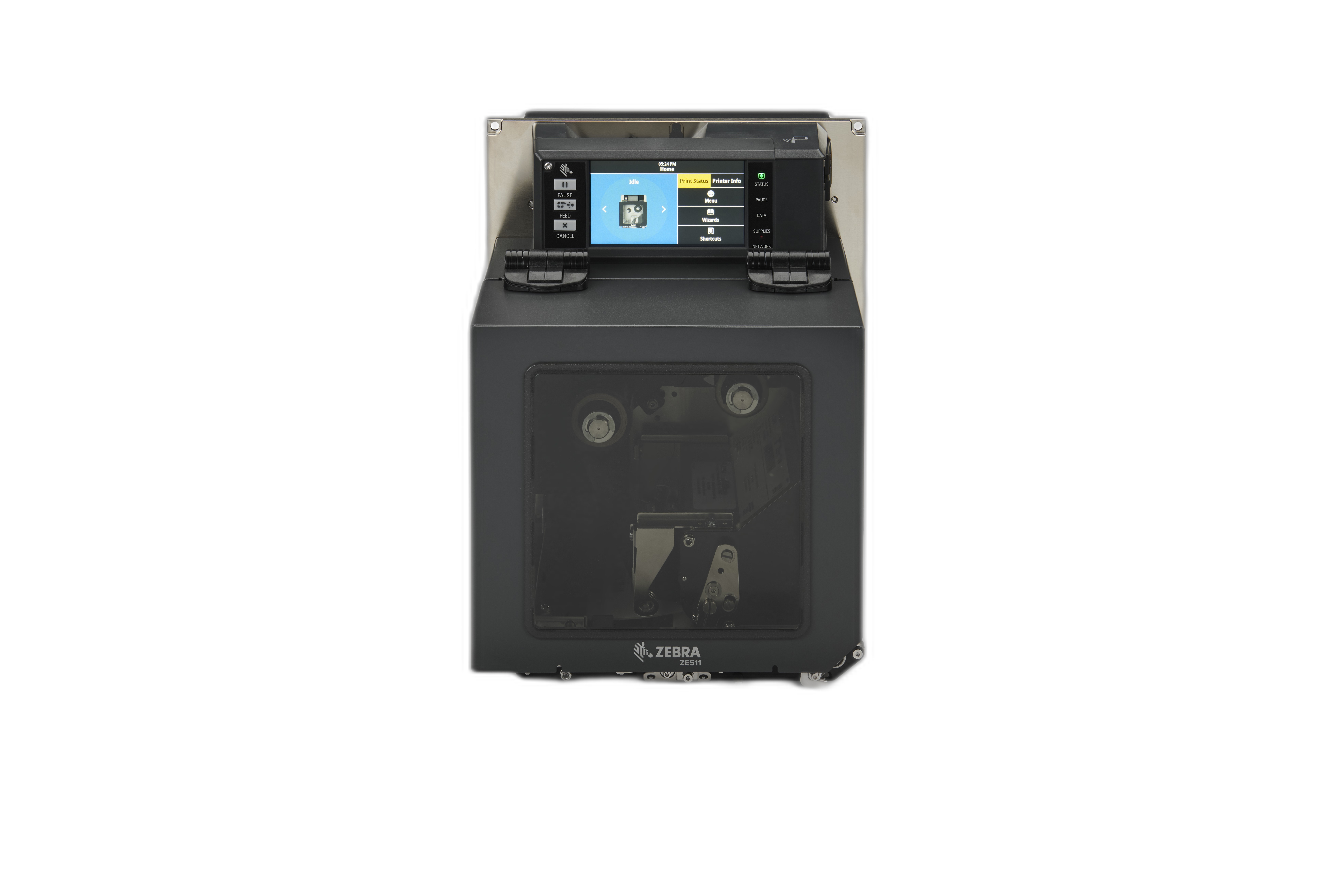 TT Printer ZE511; 4, 203 dpi, LH, US Cord, USB, Serial, Ethernet, Bluetooth 4.1, Dual USB Host, Color Touch, ZPL
