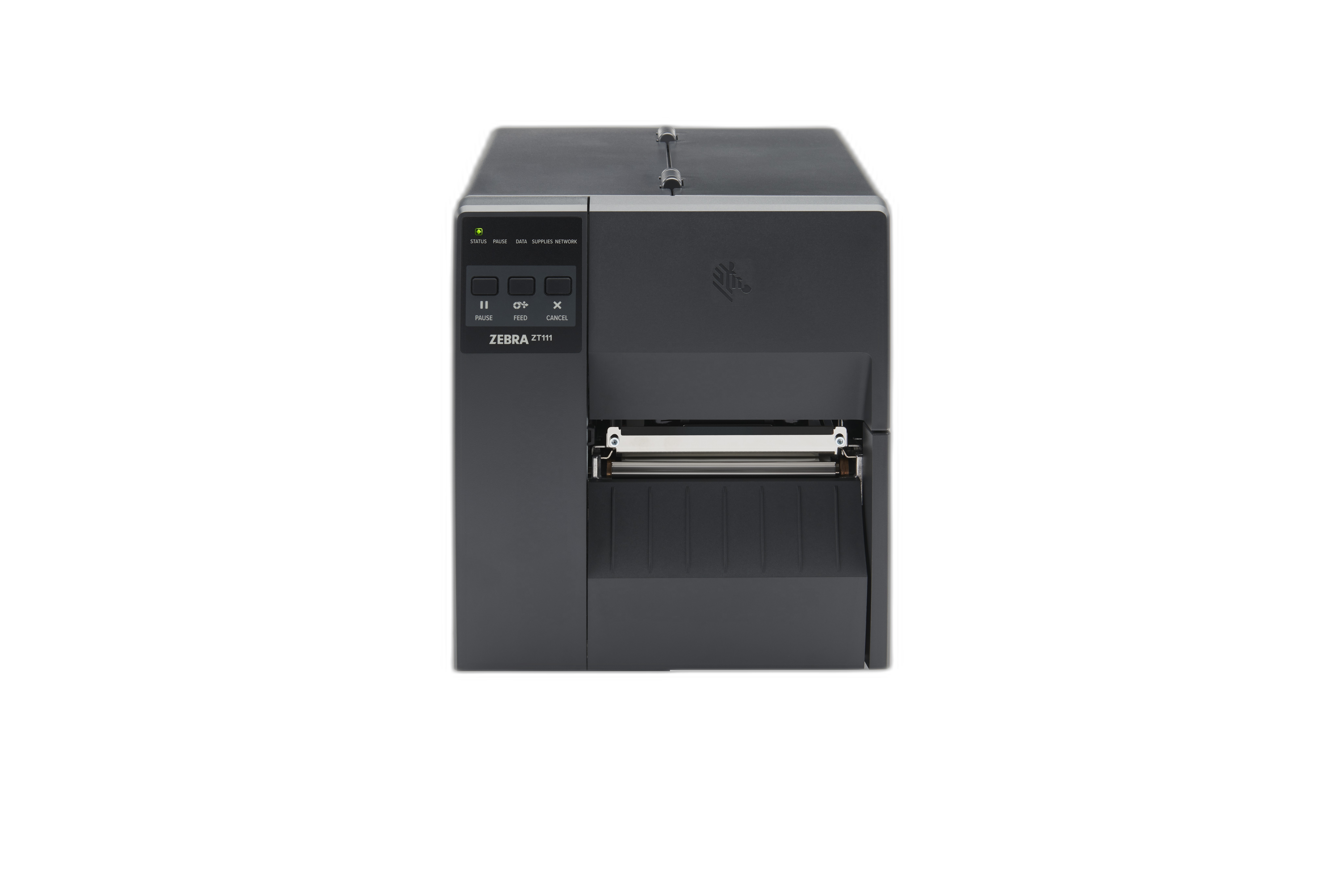 ZT11142-T01000FZ - TT Printer ZT111; 4, 203 dpi, Thermal Transfer, Tear, US Cord, USB, Serial, Ethernet, BTLE, USB Host, EZPL